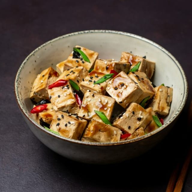 H135. Sesame Tofu.
